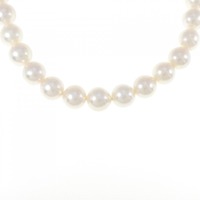 シルバークラスプ アコヤパール ネックレス 9-9.5mm
