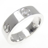 カルティエ ラブ ハーフダイヤ リング