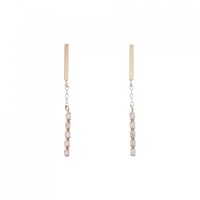 K18PG ダイヤモンド ピアス 0.10CT