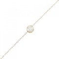 K18YG ダイヤモンド ブレスレット 0.15CT