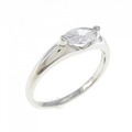 PT ダイヤモンド リング 0.51CT D SI2 マーキスカット