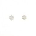 【リメイク】K18YG/ST ダイヤモンド ピアス 0.437CT 0.472CT H-J I1 VG-G