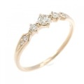K18PG ダイヤモンド リング 0.15CT