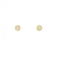 【新品】K18YG ダイヤモンド ピアス 0.08CT