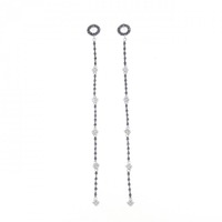 K18WG ダイヤモンド ピアス 1.00CT