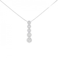 K18WG ダイヤモンド ネックレス 1.00CT