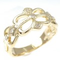 K18YG ダイヤモンド リング 0.15CT