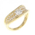 K18YG ダイヤモンド リング 0.32CT