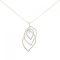 K18YG/PT/K18PG ダイヤモンド ネックレス 0.30CT