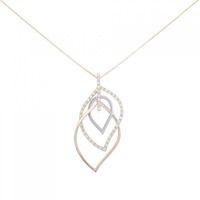 K18YG/PT/K18PG ダイヤモンド ネックレス 0.30CT