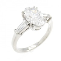 PT ダイヤモンド リング 1.549CT D VS2 オーバルカット