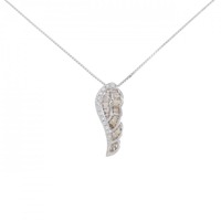 K18WG ダイヤモンド ネックレス 0.45CT