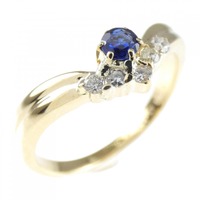 K18YG サファイヤ リング 0.11CT