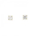 K18YG/18KYG ダイヤモンド ピアス 0.329CT 0.336CT G SI2 VG