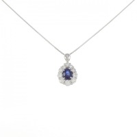 PT サファイヤ ネックレス 0.61CT