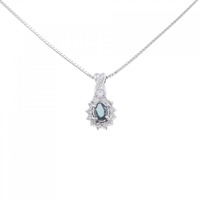 PT アレキサンドライト ネックレス 0.130CT