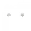 PT ソリティア ダイヤモンド ピアス 0.30CT