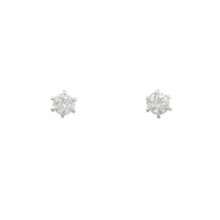 PT ソリティア ダイヤモンド ピアス 0.30CT