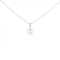 K18WG アコヤパール ネックレス 8.1mm