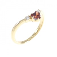 K18YG ハート ガーネット リング