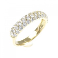 K18YG パヴェ ダイヤモンド ピンキー リング 0.503CT