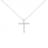 PT クロス ダイヤモンド ネックレス 0.50CT
