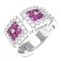 K18WG ルビー リング 1.09CT