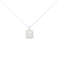 K18WG ダイヤモンド ネックレス 0.30CT