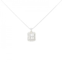 K18WG ダイヤモンド ネックレス 0.30CT