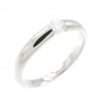 PT ソリティア ダイヤモンド リング 0.16CT