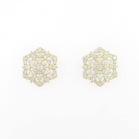 K18YG ダイヤモンド ピアス 1.00CT