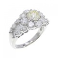 PT フラワー ダイヤモンド リング 0.704CT