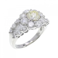 PT フラワー ダイヤモンド リング 0.704CT