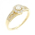 K18YG ダイヤモンド リング 0.187CT