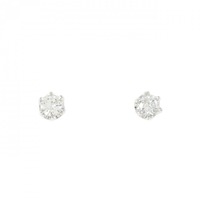 PT ソリティア ダイヤモンド ピアス 0.30CT
