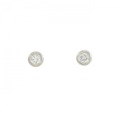 PT ソリティア ダイヤモンド ピアス 0.2CT