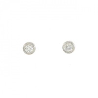 PT ソリティア ダイヤモンド ピアス 0.2CT