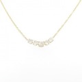 K18YG ダイヤモンド ネックレス 1.02CT