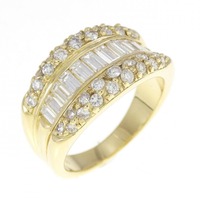 K18YG ダイヤモンド リング 1.00CT