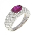 PT ルビー リング 1.10CT