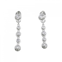 K18WG ダイヤモンド ピアス