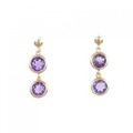 K18YG アメジスト ピアス