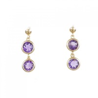 K18YG アメジスト ピアス
