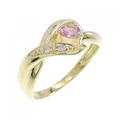 K18YG サファイヤ リング 0.15CT