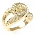 K18YG ダイヤモンド リング 0.15CT