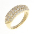 K18YG パヴェ ダイヤモンド リング 1.00CT
