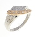 PT/K18PG ダイヤモンド リング 0.03CT