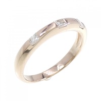 K18PG スリーストーン ダイヤモンド リング 0.15CT