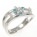 PT トルマリン リング 0.10CT