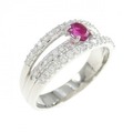 PT レッドベリル リング 0.23CT